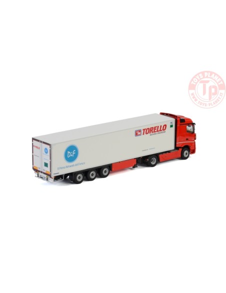 MERCEDES BENZ ACTROS M4 STREAM SPACE 4x2 REEFER TRAILER - 3 AXLE - Torello Trasporti Srl WSI 01-2903 WSI MODELS