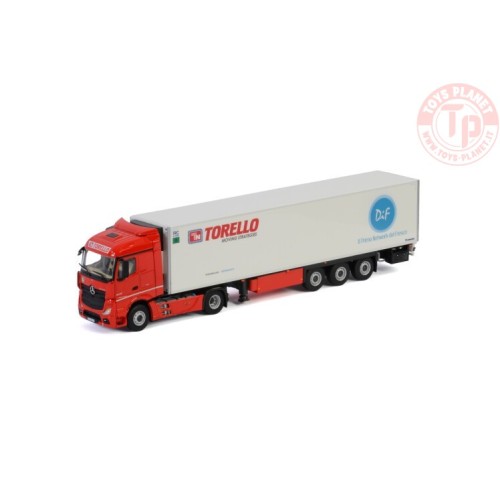 MERCEDES BENZ ACTROS M4 STREAM SPACE 4x2 REEFER TRAILER - 3 AXLE - Torello Trasporti Srl WSI 01-2903 WSI MODELS