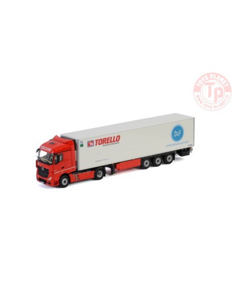 MERCEDES BENZ ACTROS M4 STREAM SPACE 4x2 REEFER TRAILER - 3 AXLE - Torello Trasporti Srl WSI 01-2903 WSI MODELS