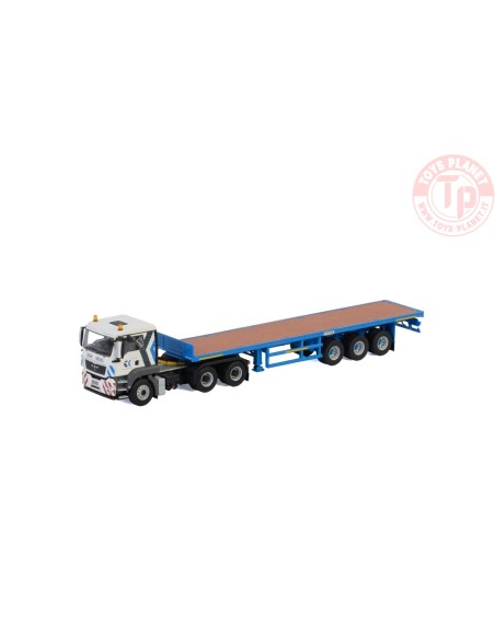 MAN TGS L 6x4 FLAT BED TRAILER - 3 AXLE - Bok Seng WSI 01-2926 WSI MODELS