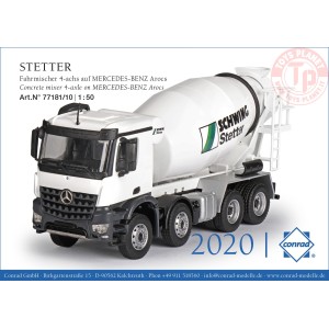 STETTER Fahrmischer 4-achs auf MERCEDES-BENZ Arocs Ausführung: SCHWING STETTER CONRAD 78131/01 CONRAD