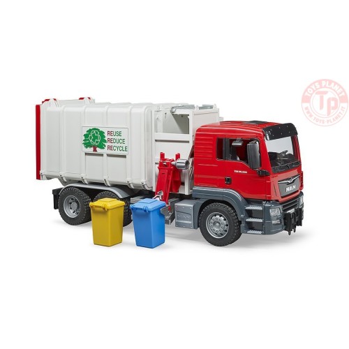 Camion dei rifiuti MAN TGS a carico laterale BRUDER 03761 BRUDER