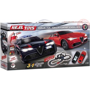 Pista Elettrica Con Giro Della Morte Alfa Romeo Giulia Quadrifoglio RE.EL TOYS 0903