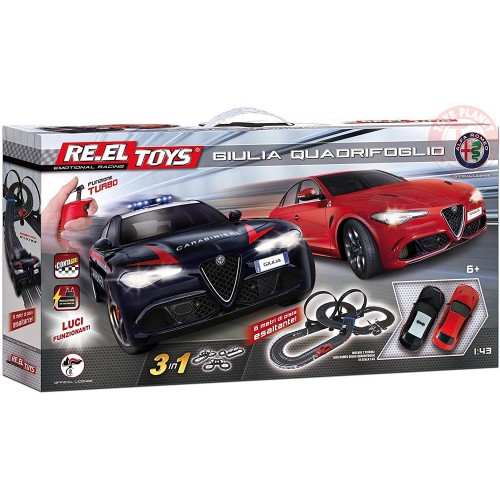 Pista Elettrica Con Giro Della Morte Alfa Romeo Giulia Quadrifoglio RE.EL TOYS 0903