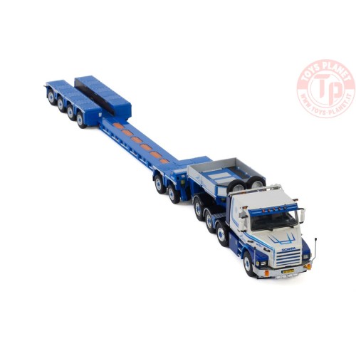 SCANIA 3 SERIES 8X4 LOWLOADER EURO 4 AXLE | DOLLY 2 AXLE - L.A. v.d. Heuvel WSI 01-2988 WSI MODELS