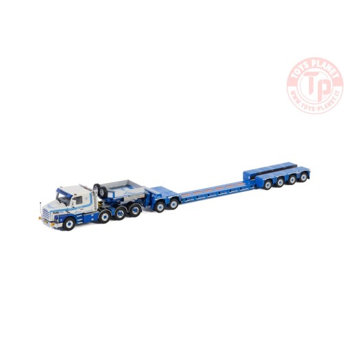 SCANIA 3 SERIES 8X4 LOWLOADER EURO 4 AXLE | DOLLY 2 AXLE - L.A. v.d. Heuvel WSI 01-2988 WSI MODELS