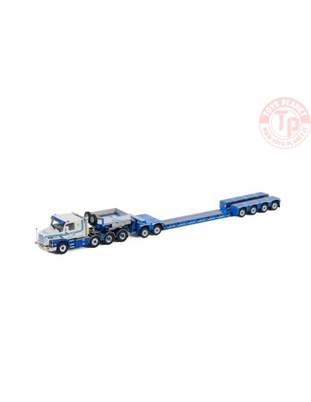 SCANIA 3 SERIES 8X4 LOWLOADER EURO 4 AXLE | DOLLY 2 AXLE - L.A. v.d. Heuvel WSI 01-2988 WSI MODELS