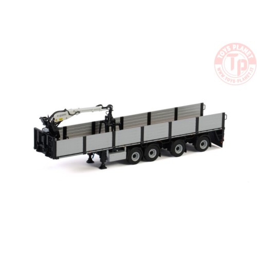 BRICK TRAILER BLACK - 4 AXLE - Premium Line WSI 04-2088 WSI MODELS
