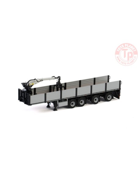 BRICK TRAILER BLACK - 4 AXLE - Premium Line WSI 04-2088 WSI MODELS
