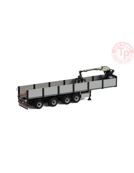 BRICK TRAILER BLACK - 4 AXLE - Premium Line WSI 04-2088 WSI MODELS