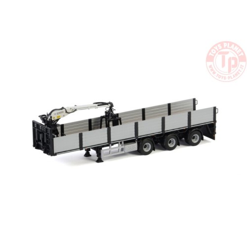 BRICK TRAILER BLACK - 3 AXLE - Premium Line WSI 04-2087 WSI MODELS