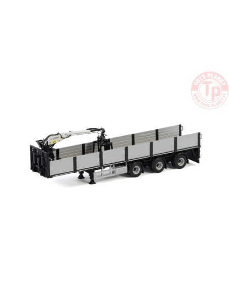 BRICK TRAILER BLACK - 3 AXLE - Premium Line WSI 04-2087 WSI MODELS
