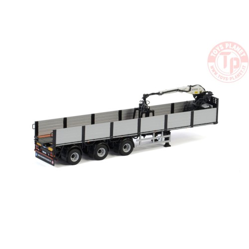 BRICK TRAILER BLACK - 3 AXLE - Premium Line WSI 04-2087 WSI MODELS