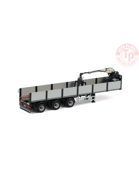 BRICK TRAILER BLACK - 3 AXLE - Premium Line WSI 04-2087 WSI MODELS