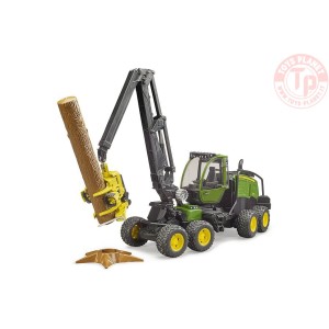 Harvester John Deere 1270G con 1 tronco BRUDER 02135 BRUDER