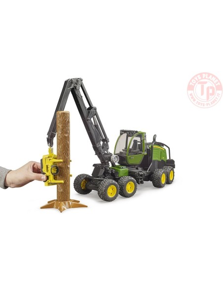 Harvester John Deere 1270G con 1 tronco BRUDER 02135 BRUDER