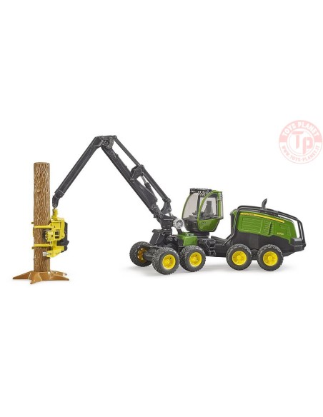 Harvester John Deere 1270G con 1 tronco BRUDER 02135 BRUDER