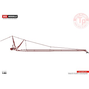LIEBHERR LTM 1500 JIB - RED WSI 04-2109 WSI MODELS