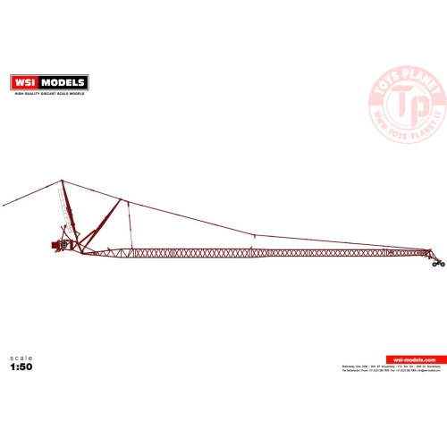 LIEBHERR LTM 1500 JIB - RED WSI 04-2109 WSI MODELS