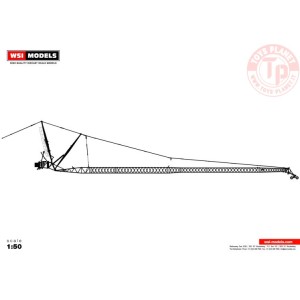 LIEBHERR LTM 1500 JIB - BLACK WSI 04-2108 WSI MODELS