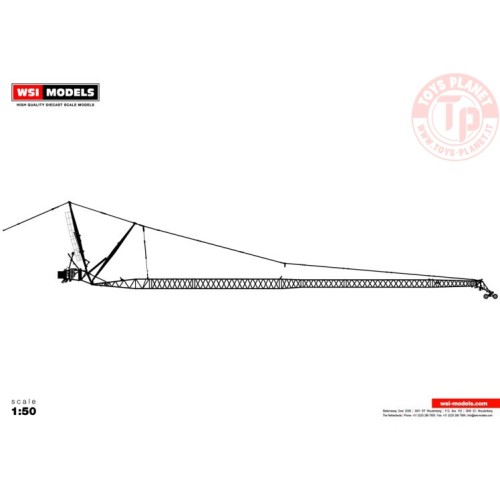 LIEBHERR LTM 1500 JIB - BLACK WSI 04-2108 WSI MODELS