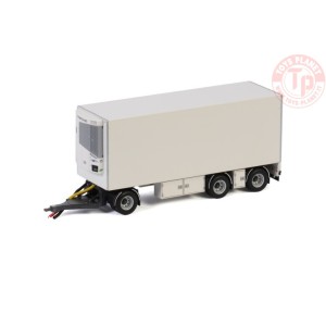 TURNTABLE DRAWBAR FRIDGE TRAILER - 3 AXLE - White Line WSI 03-2028 WSI MODELS