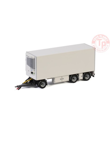 TURNTABLE DRAWBAR FRIDGE TRAILER - 3 AXLE - White Line WSI 03-2028 WSI MODELS