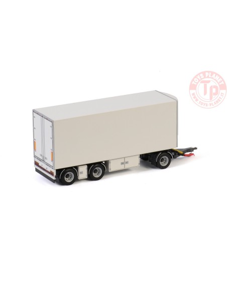 TURNTABLE DRAWBAR FRIDGE TRAILER - 3 AXLE - White Line WSI 03-2028 WSI MODELS TURNTABLE DRAWBAR FRIDGE TRAILER - 3 AXLE - White Line WSI 03-2028 WSI MODELS
