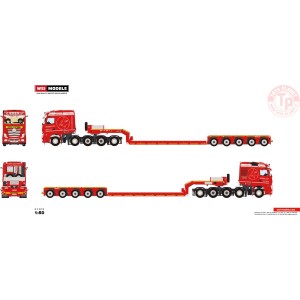 MERCEDES-BENZ ACTROS MP5 SLT STREAM SPACE 10X4 LOW LOADER - 5 AXLE - Jan Coesens WSI 01-3382 WSI MODELS