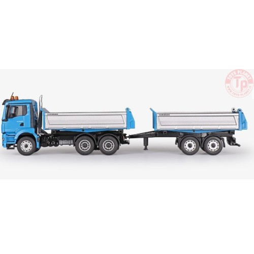MAN TGS NN MEILLER con sponde trilaterali blu CONRAD 81182/0 CONRAD