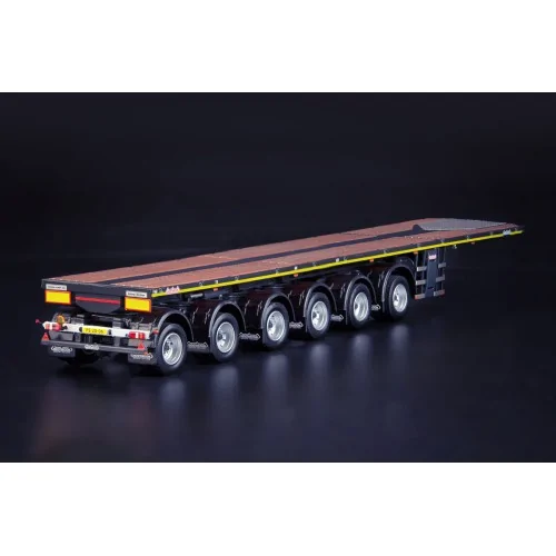 Grey Series Nooteboom OVB 6-assige Ballasttrailer met een 10ft Container IMC MODELS 33-0162 IMC MODELS