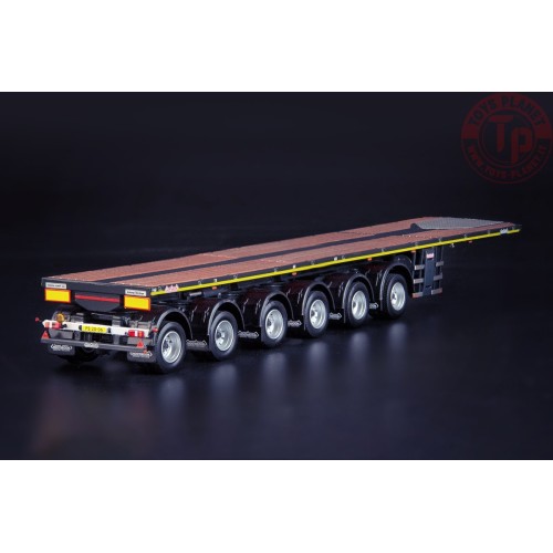 Grey Series Nooteboom OVB 6-assige Ballasttrailer met een 10ft Container IMC MODELS 33-0162 IMC MODELS