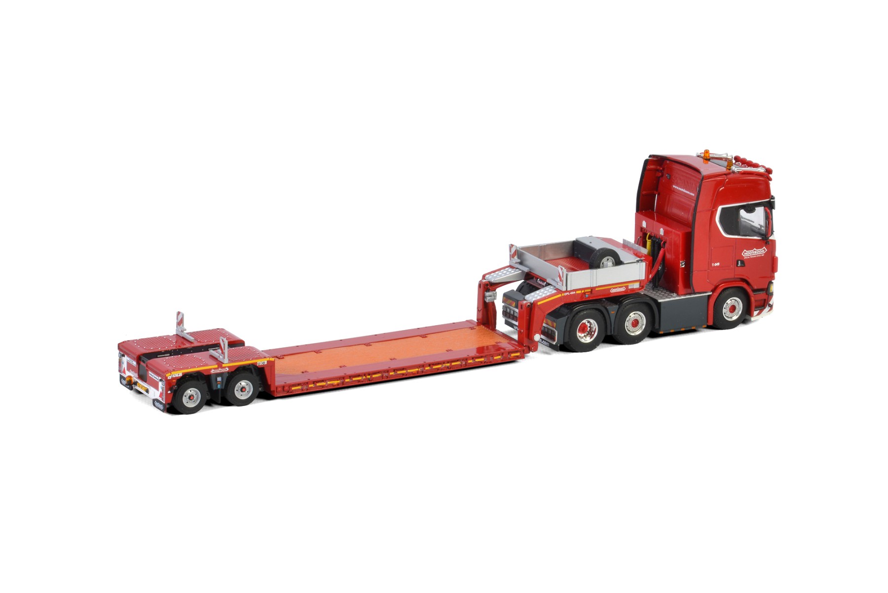 SCANIA R HIGHLINE CR20H 8x4 euro lowloader trailerG.L. de HaanWSI