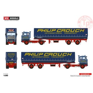 VOLVO F88 4X2 CURTAINSIDE | CLASSIC - 2 AXLE - Philip Crouch WSI 01-3433 WSI MODELS
