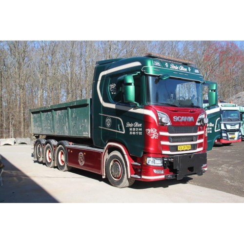 SCANIA S NORMAL CS20N RIGID TRUCK HOOKLIFT SYSTEM + HOOKLIFT CONTAINER 15M3 - Brdr. Olsen WSI 01-3415 WSI MODELS