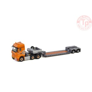 MERCEDES-BENZ ACTROS MP4 BIG SPACE 6X2 TWINSTEER LOW LOADER | EURO - 2 AXLE - V.d. Vlist Twente WSI 01-3291 WSI MODELS