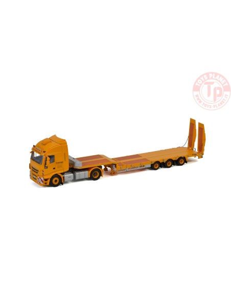 IVECO STRALIS 4X2 + Semirimorchio 3 assi con rampe - Società Trasporti Bergamo WSI 02-2675 WSI MODELS