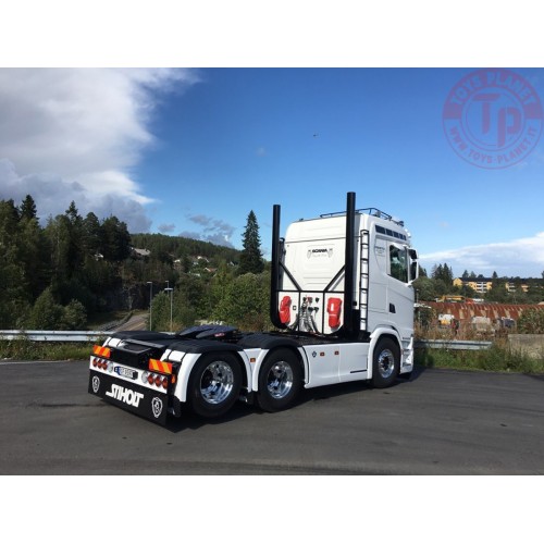 SCANIA S NORMAL CS20N 6X2 TAG AXLE CURTAINSIDE TRAILER - 3 AXLE Fredstad WSI 01-3501 WSI MODELS