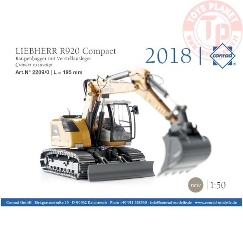 LIEBHERR R920 Compact escavatore cingolato con braccio triplice CONRAD 2209/0 CONRAD