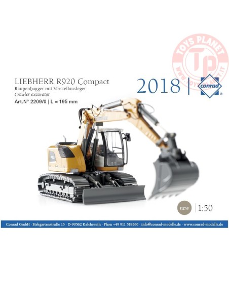 LIEBHERR R920 Compact escavatore cingolato con braccio triplice CONRAD 2209/0 CONRAD