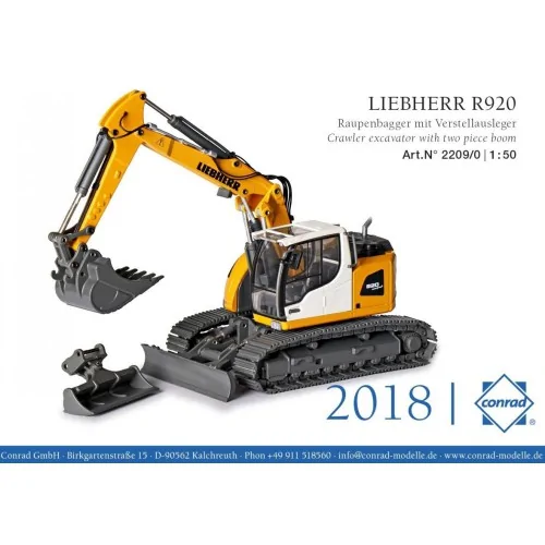 LIEBHERR R920 Compact escavatore cingolato con braccio triplice CONRAD 2209/0 CONRAD