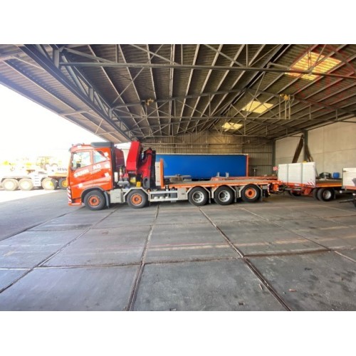 Volvo FH4 autotreno con gru retrocabina Senn AG TEKNO 82183 TEKNO