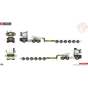 MERCEDES BENZ AROCS MP4 STREAMSPACE 6X4 NOOTEBOOM MCO PX - 6 AXLE - BMS HEAVY CRANES WSI 01-3618 WSI MODELS