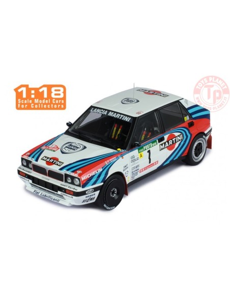 LANCIA DELTA HF INTEGRALE MARTINI 16V N1 M.BIASION-T.SIVIERO WINNER RALLY OF PORTUGAL 1990 - 1:18 IXO MODELS 18RMC064A.20 IXO...