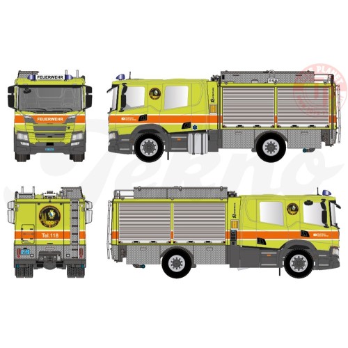 Scania NG P28 APS Vigili del fuoco della Svizzera TEKNO 82181 TEKNO