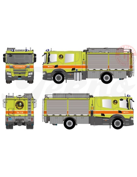 Scania NG P28 APS Vigili del fuoco della Svizzera TEKNO 82181 TEKNO