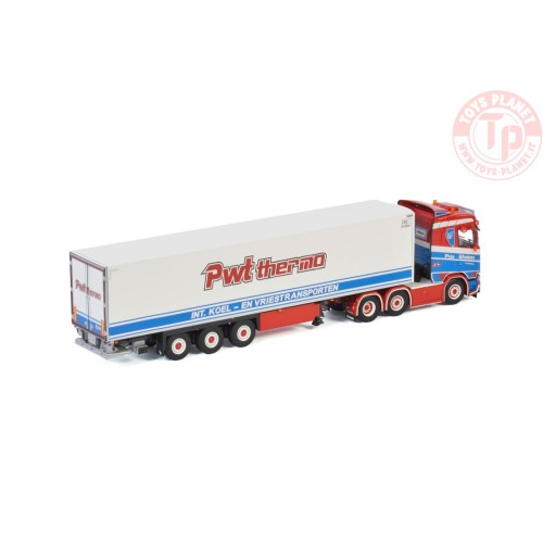 SCANIA S NORMAL | CS20N 6X2 TWINSTEER REEFER TRAILER - 3 AXLE - PWT Thermo WSI 01-3383 WSI MODELS
