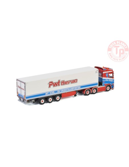 SCANIA S NORMAL | CS20N 6X2 TWINSTEER REEFER TRAILER - 3 AXLE - PWT Thermo WSI 01-3383 WSI MODELS SCANIA S NORMAL | CS20N 6X2 TWINSTEER REEFER TRAILER - 3 AXLE - PWT Thermo WSI 01-3383 WSI MODELS