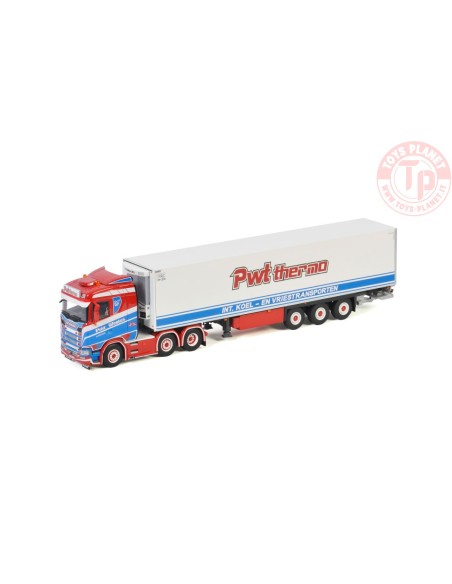 SCANIA S NORMAL | CS20N 6X2 TWINSTEER REEFER TRAILER - 3 AXLE - PWT Thermo WSI 01-3383 WSI MODELS