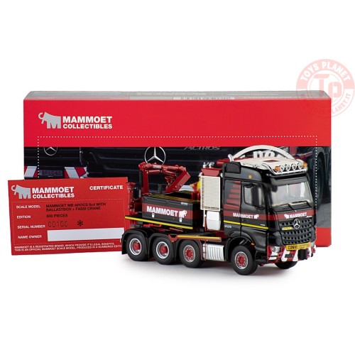 MERCEDES-BENZ AROCS 8X4 WITH BALLAST BOX AND FASSI CRANE MAMMOET IMC MODELS 410277 MAMMOET